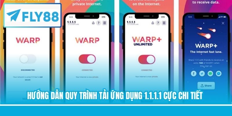 Hướng dẫn quy trình tải ứng dụng 1.1.1.1 cực chi tiết